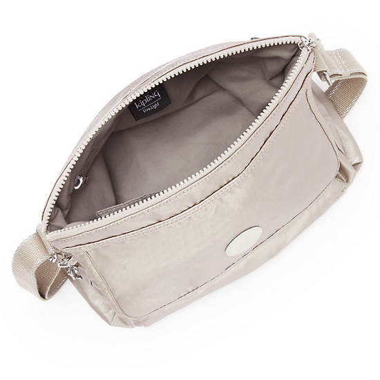 Sacs Crossbody Kipling Aisling Metallic Argent | FR 2168FD